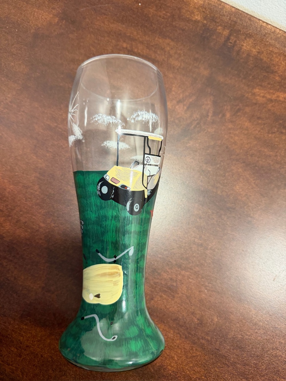 Lolita Hand-Painted Pilsner with Golf  Motif. Excellent condition